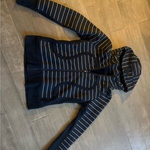 lululemon athletica Navy and White Striped Scuba